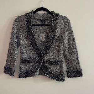 White House Black Market - Tweed Sweater Jacket